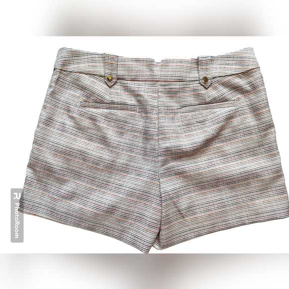 🆕 Loft The Rivera Short metallic details white red blue dot size 4 - Picture 4 of 9